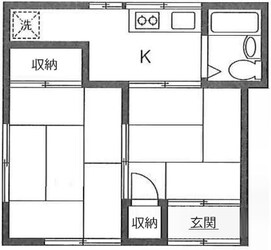 河合コーポの物件間取画像